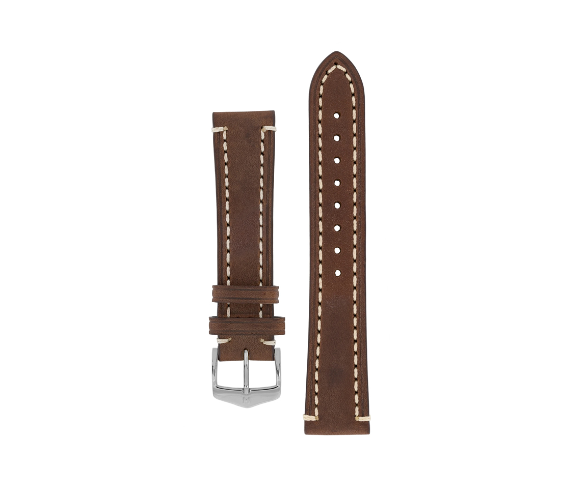 BRAC. M. HIRSCH CUIR VEAU BRUN 18MM L BRAC. M. HIRSCH CUIR VEAU BRUN 18MM L