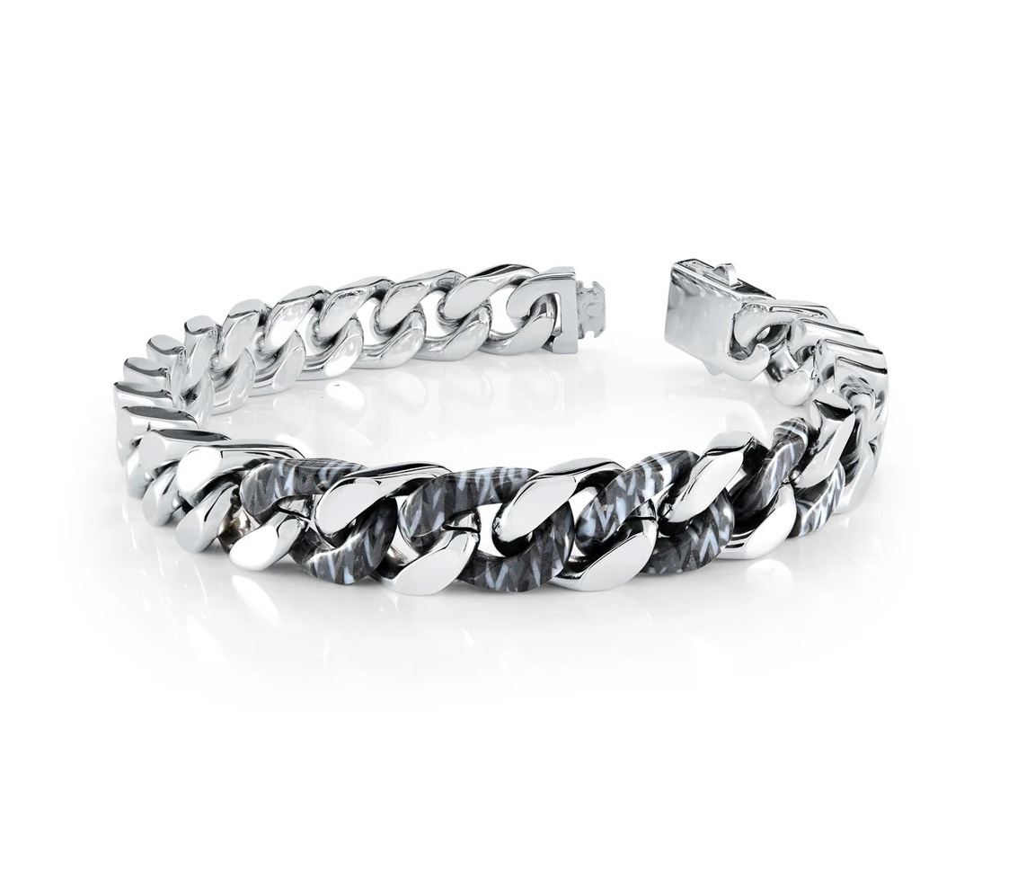 BRACELET EN ACIER ET ACÉTATE - IG SMB621 - ITALGEM BRACELET EN ACIER ET ACÉTATE - IG SMB621 - ITALGEM