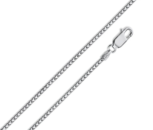 CHAINE EN ARGENT RHODIÉ À MAILLE FRANCO - SP CH318ARH18 - BIJOUX D'IMPORTATION CHAINE EN ARGENT RHODIÉ À MAILLE FRANCO - SP CH318ARH18 - BIJOUX D'IMPORTATION