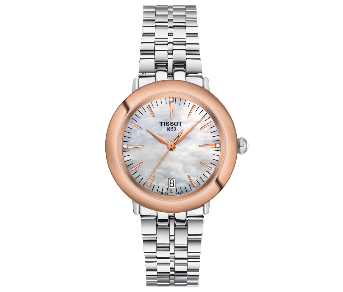 MONTRE TISSOT GLENDORA ACIER ET OR 18K ROSE MONTRE TISSOT GLENDORA ACIER ET OR 18K ROSE