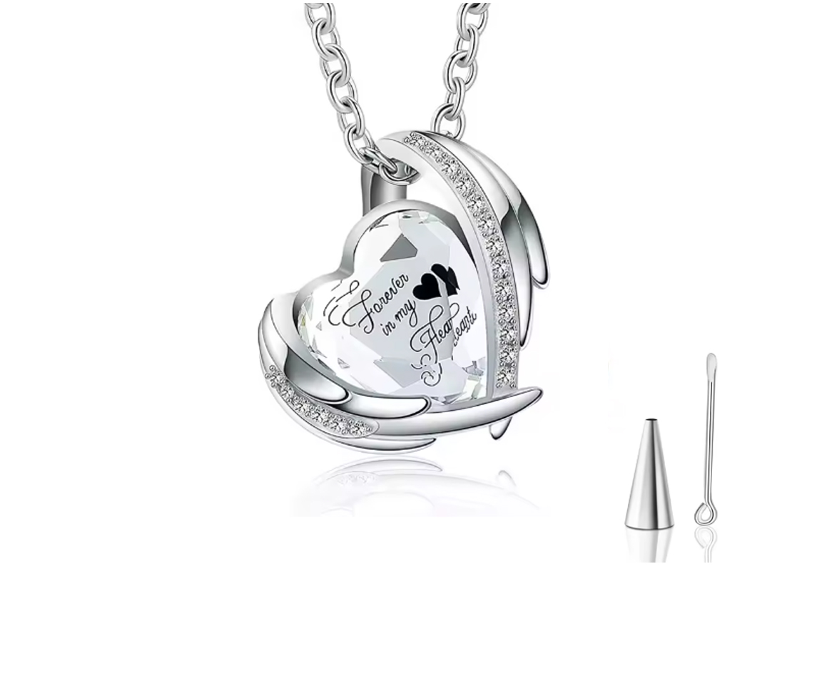 URNE POUR CENDRES COEUR/CRISTAL - SJ CREM02 - BIJOUTERIE SUISSE INC. URNE POUR CENDRES COEUR/CRISTAL - SJ CREM02 - BIJOUTERIE SUISSE INC.