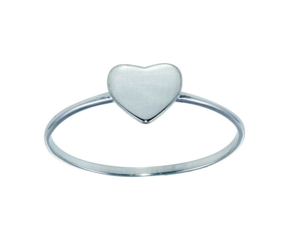 BAGUE COEUR EN ARGENT RHODIÉ - SP STR01121 - BIJOUX D'IMPORTATION BAGUE COEUR EN ARGENT RHODIÉ - SP STR01121 - BIJOUX D'IMPORTATION