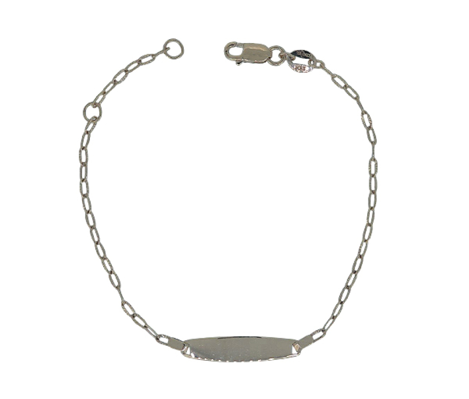 BRACELET D'IDENTITÉ EN OR JAUNE POUR BÉBÉ - MB IDENBB01 - BIJOUX D'IMPORTATION BRACELET D'IDENTITÉ EN OR JAUNE POUR BÉBÉ - MB IDENBB01 - BIJOUX D'IMPORTATION