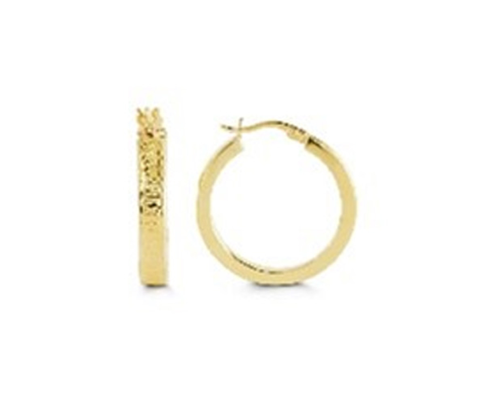 BOUCLES ANNEAUX EN OR 10K TAILLÉES DIAMANT - SY 1008F - BIJOUX D'IMPORTATION BOUCLES ANNEAUX EN OR 10K TAILLÉES DIAMANT - SY 1008F - BIJOUX D'IMPORTATION