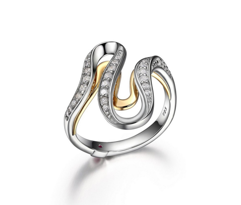 BAGUE MOON SHADOW AVEC CZ BAGUE MOON SHADOW AVEC CZ