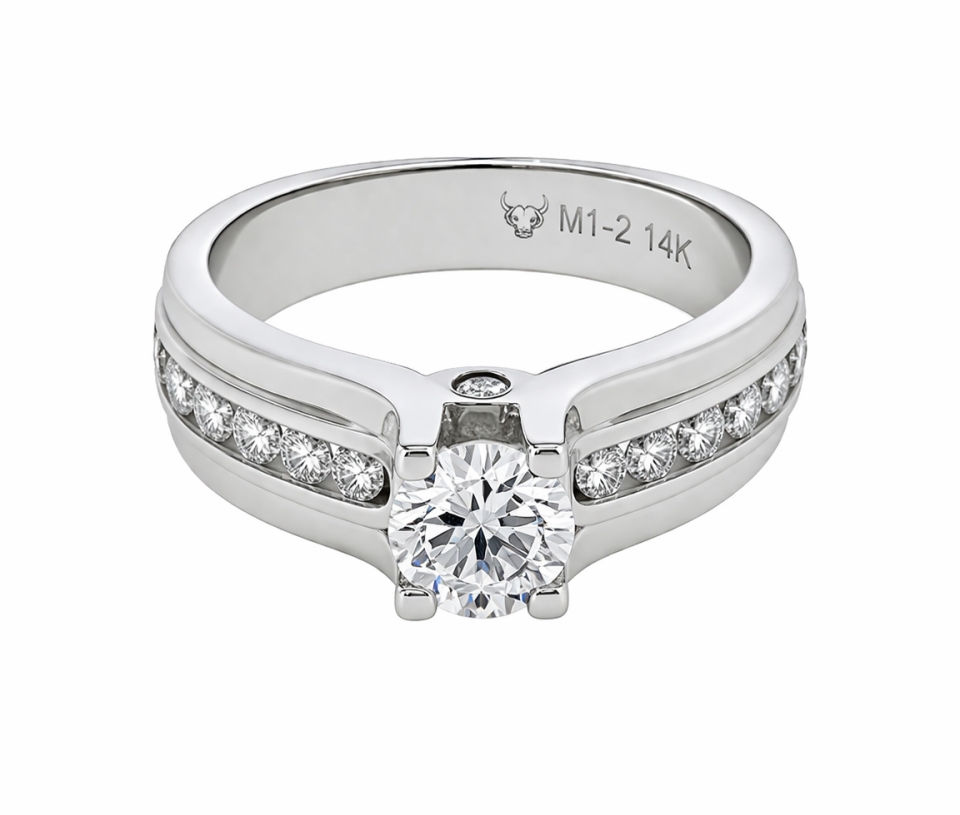 BAGUE EN OR BLANC DIAMANT BAGUE EN OR BLANC DIAMANT