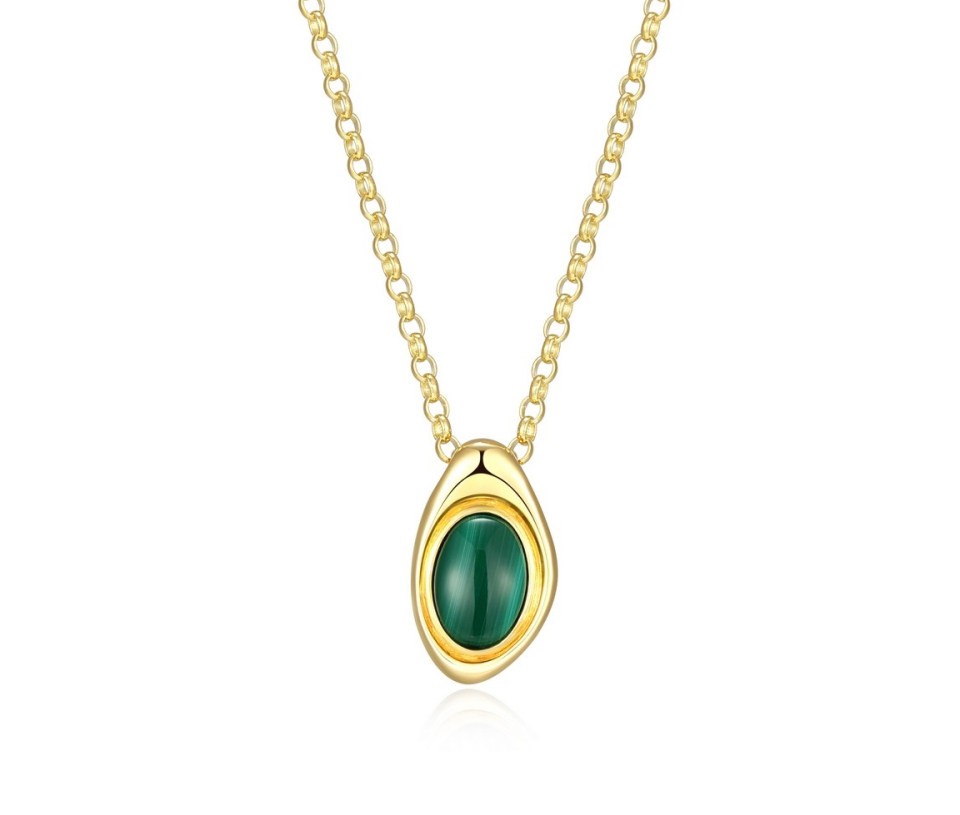 COLLIER ELLE AVEC MALACHITE COLLIER ELLE AVEC MALACHITE