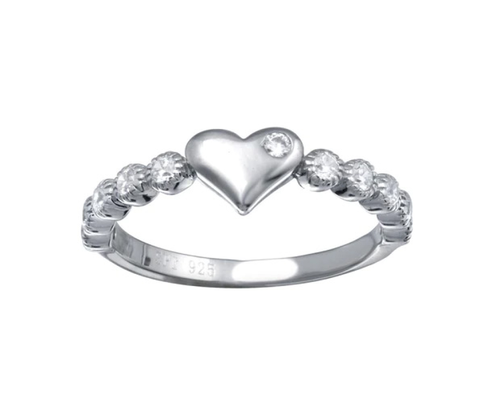 BAGUE COEUR EN ARGENT RHODIÉ SERTIE DE CUBIQUES ZIRCONIAS - SP STR01164/5 - BIJOUX D'IMPORTATION BAGUE COEUR EN ARGENT RHODIÉ SERTIE DE CUBIQUES ZIRCONIAS - SP STR01164/5 - BIJOUX D'IMPORTATION