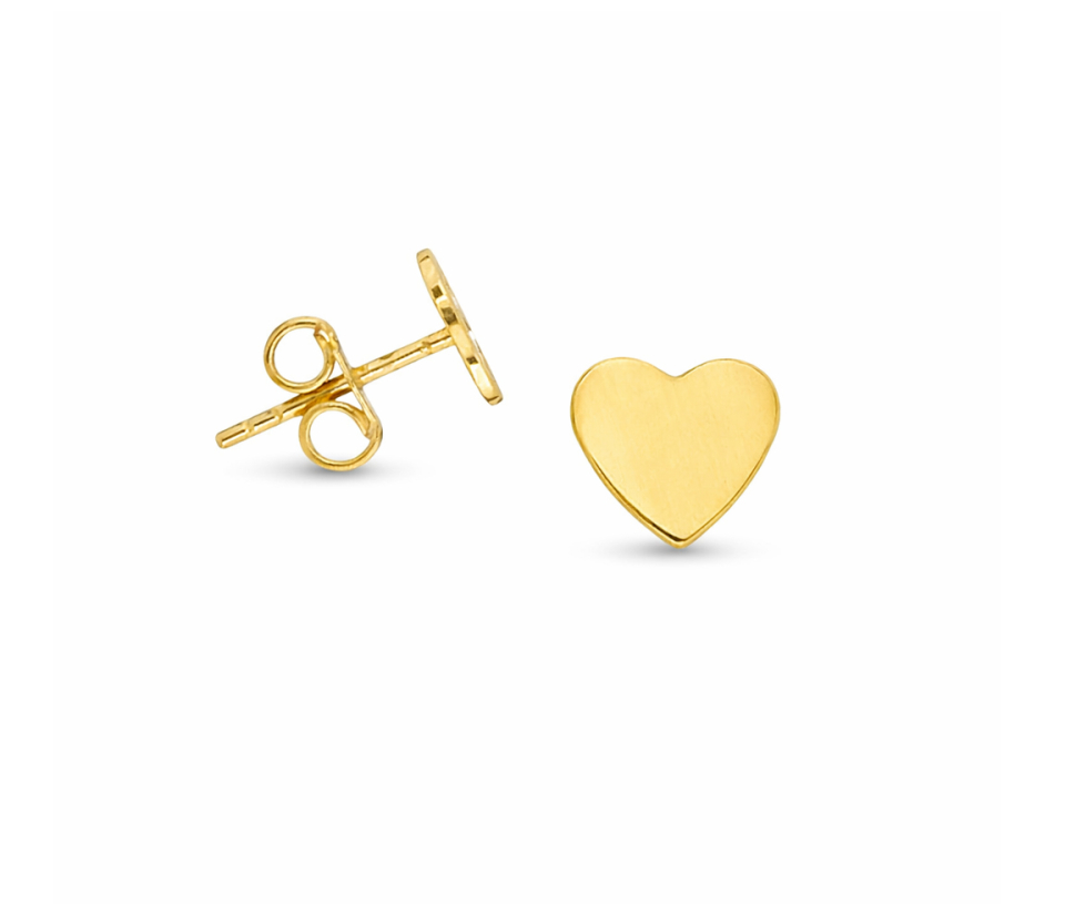 BOUCLES FIXES COEUR EN OR BOUCLES FIXES COEUR EN OR