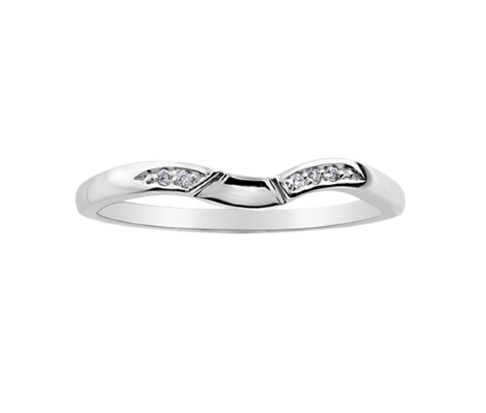 JONC EN OR BLANC SERTI DE DIAMANTS - CR DD2645 - BIJOUX CANADIEN JONC EN OR BLANC SERTI DE DIAMANTS - CR DD2645 - BIJOUX CANADIEN
