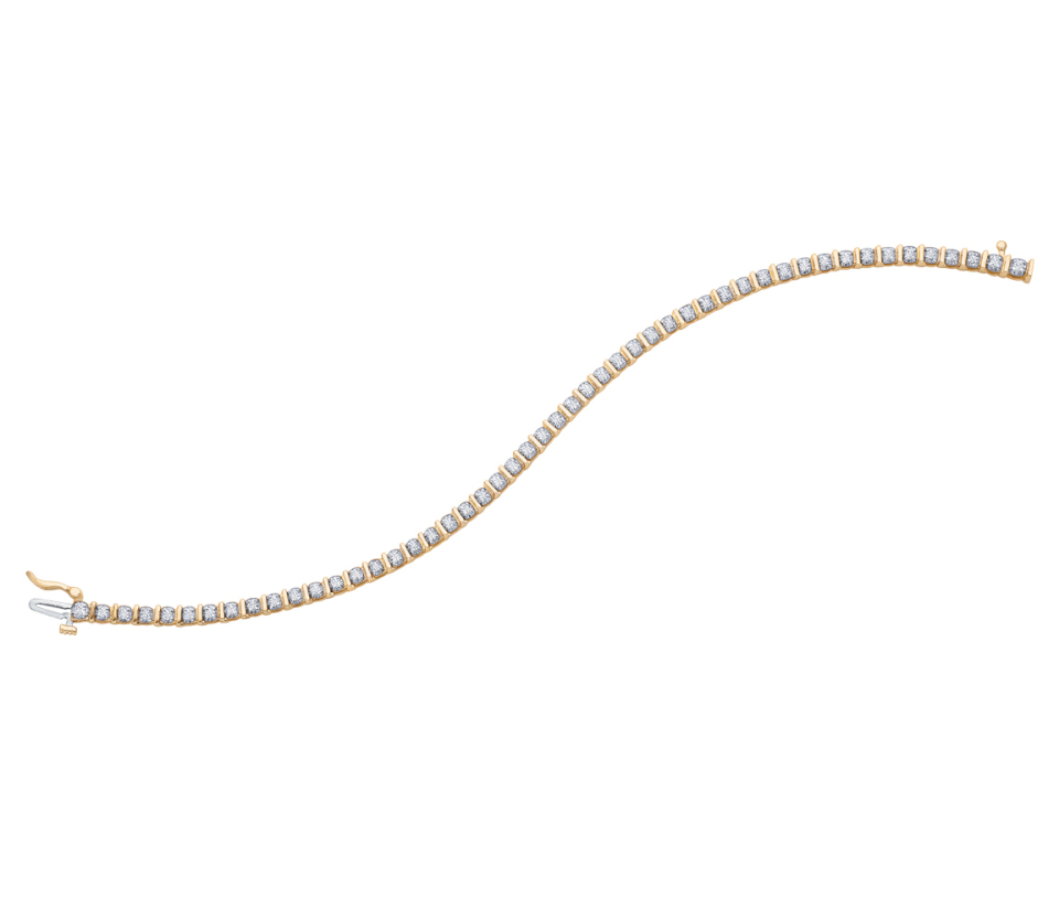 BRACELET TENNIS EN OR 10K SERTI DE DIAMANTS - CR DX369Y50 - BIJOUX CANADIEN BRACELET TENNIS EN OR 10K SERTI DE DIAMANTS - CR DX369Y50 - BIJOUX CANADIEN