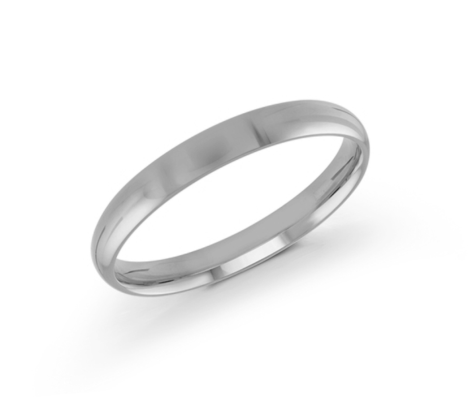 JONC DÔME UNI EN OR CONFORT FIT 3MM DE LARGEUR - ML J100/3W7 - MALO  JONC DÔME UNI EN OR CONFORT FIT 3MM DE LARGEUR - ML J100/3W7 - MALO