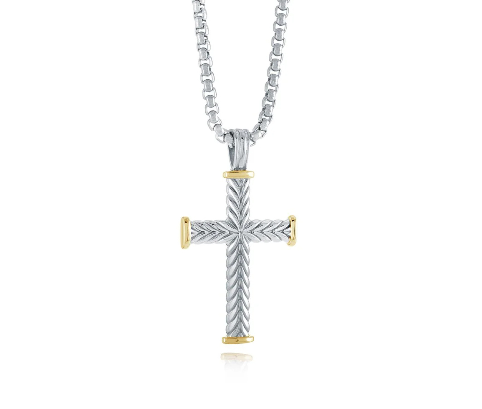 PENDENTIF CROIX EN ACIER AVEC CHAINE - IG SC184WY - ITALGEM PENDENTIF CROIX EN ACIER AVEC CHAINE - IG SC184WY - ITALGEM