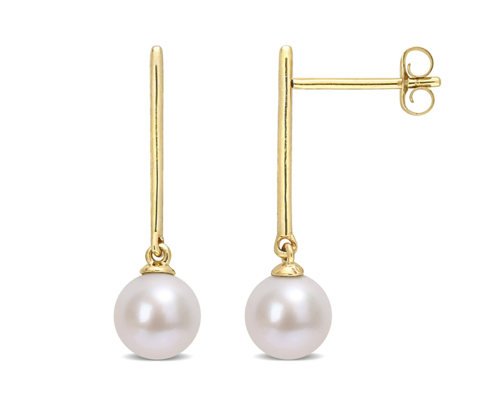 BOUCLES BARS EN OR SERTIES DE PERLES D'EAU DOUCE - DM FC2B8TY - PERLE D'IMPORTATION BOUCLES BARS EN OR SERTIES DE PERLES D'EAU DOUCE - DM FC2B8TY - PERLE D'IMPORTATION