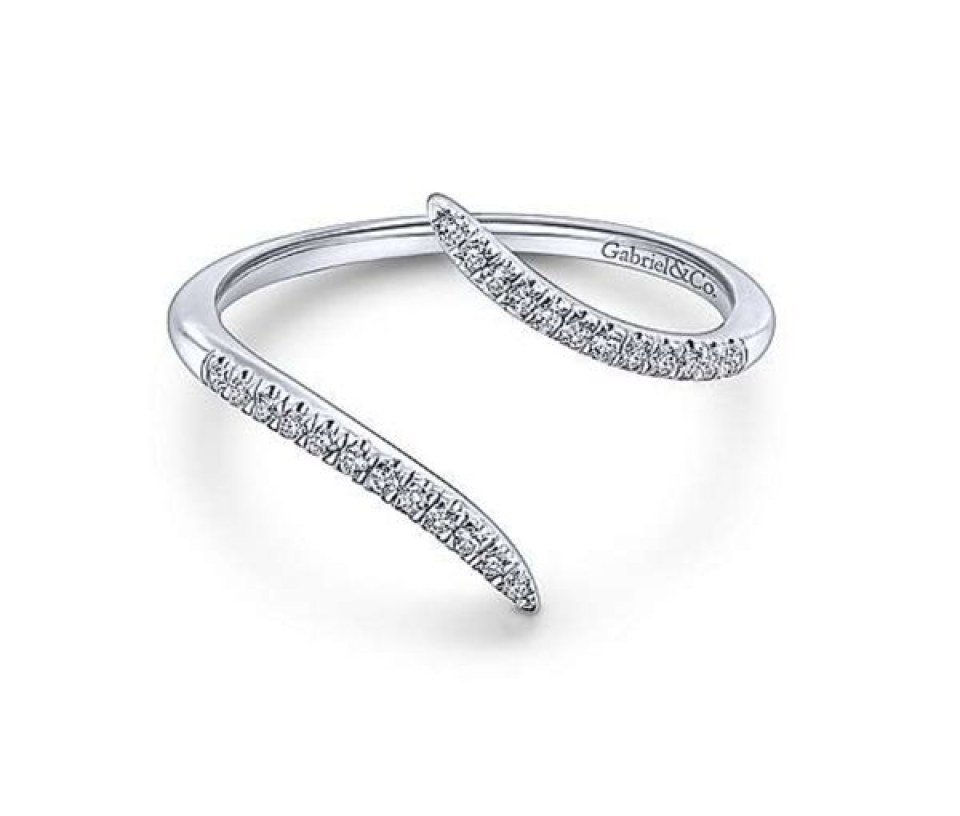 BAGUE EN OR 14K BLANC SERTIE DE DIAMANTS - GC LR51052W45JJ - GABRIEL&CO BAGUE EN OR 14K BLANC SERTIE DE DIAMANTS - GC LR51052W45JJ - GABRIEL&CO