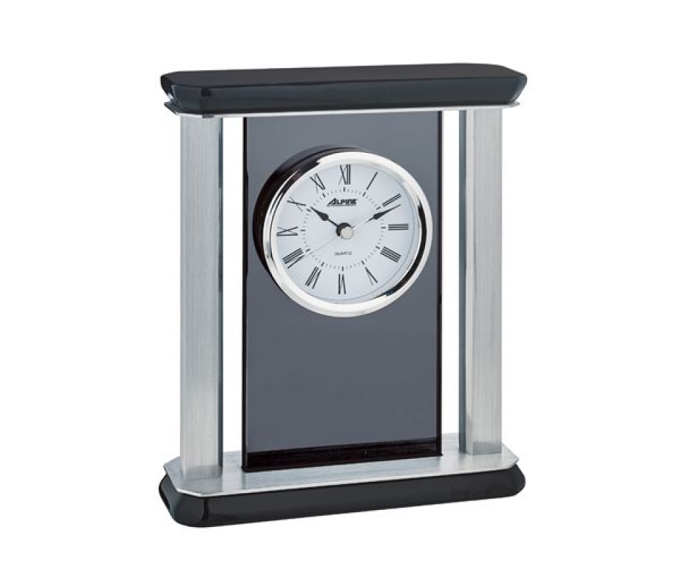 HORLOGE DE TABLE RÉSINE ET ACIER - JM EC1191 - ALPINE HORLOGE DE TABLE RÉSINE ET ACIER - JM EC1191 - ALPINE