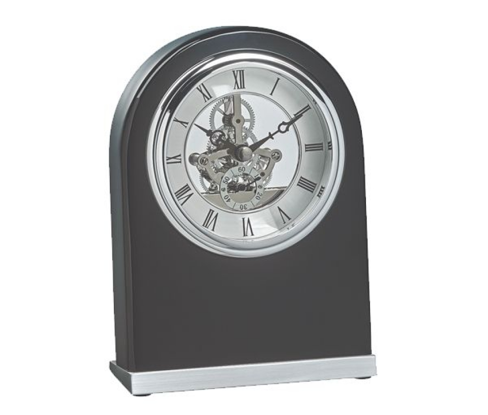 HORLOGE DE TABLE ARGENT-NOIR - JM EC2823 - ALPINE HORLOGE DE TABLE ARGENT-NOIR - JM EC2823 - ALPINE