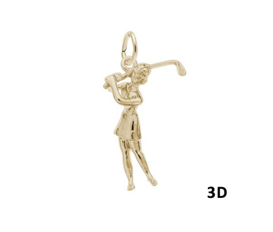 PENDENTIF 10K GOLFEUSE - NU 0233 - NUCO/REMBRANDT PENDENTIF 10K GOLFEUSE - NU 0233 - NUCO/REMBRANDT