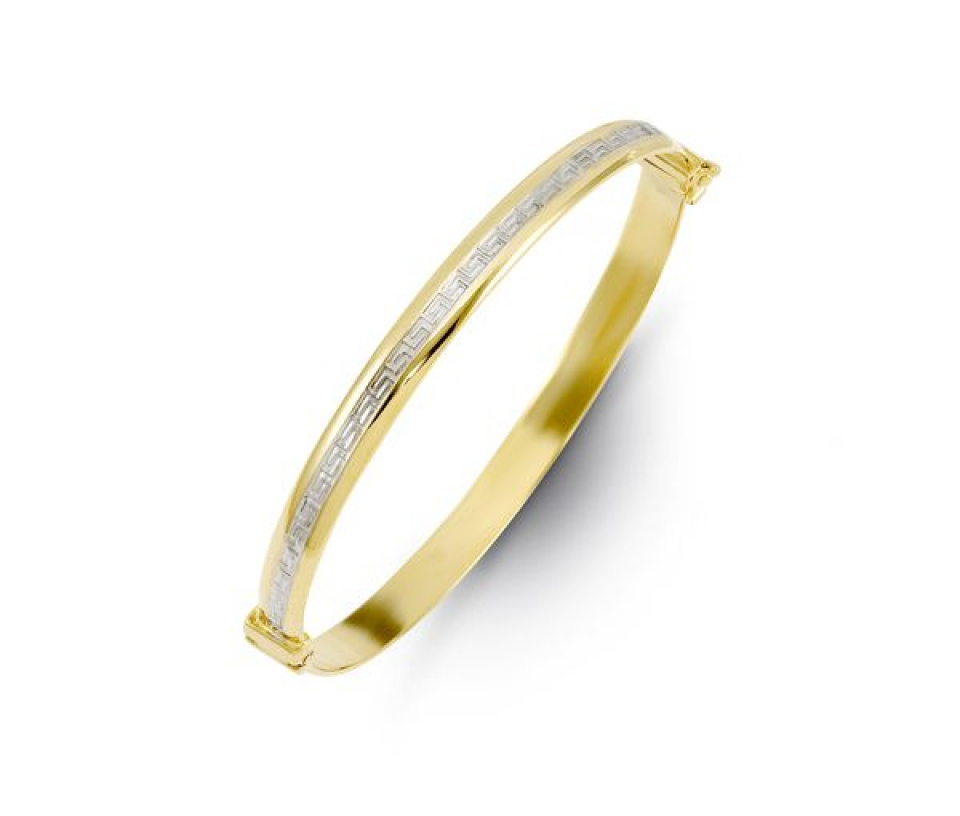 BRACELET 10K 2T VERSACE 6MM LARGEUR - SY 1814 - BIJOUX D'IMPORTATION BRACELET 10K 2T VERSACE 6MM LARGEUR - SY 1814 - BIJOUX D'IMPORTATION