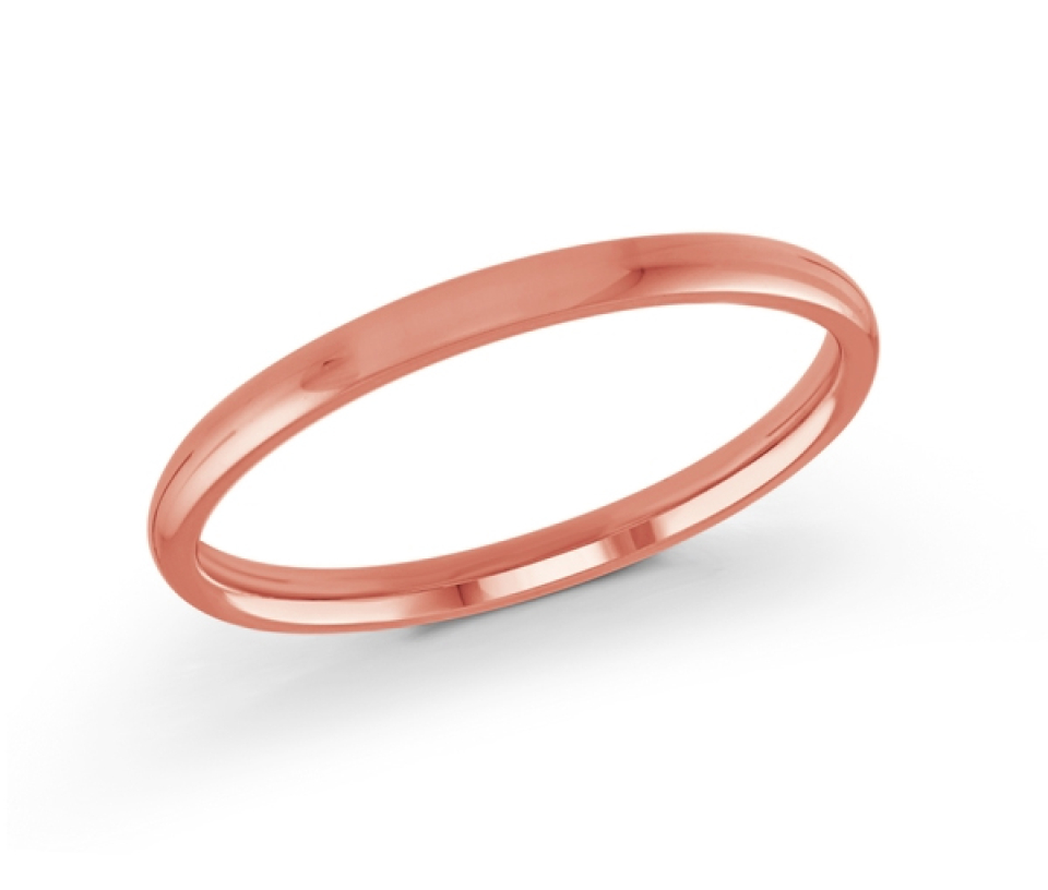 JONC DÔME UNI EN OR CONFORT FIT 2MM DE LARGEUR - ML J100/2P10 - MALO  JONC DÔME UNI EN OR CONFORT FIT 2MM DE LARGEUR - ML J100/2P10 - MALO