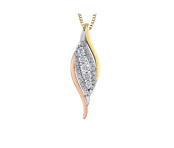 PENDENTIF 10K 3T 27=0.21 DIAMANT I1 18 - CR DD7708 - BIJOUX CANADIEN
