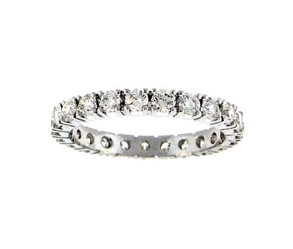 JONC ÉTERNITÉ EN OR 14K BLANC SERTI DE CUBIQUES ZIRCONIAS - GA ET22 5 - BIJOUTERIE SUISSE INC.