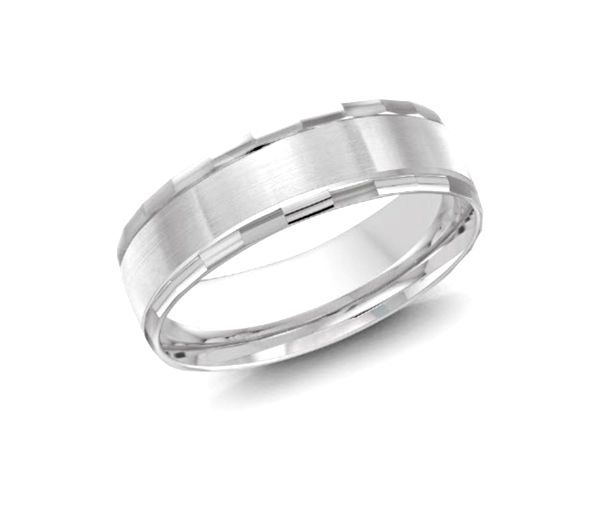 JONC HOMME EN OR BLANC CONFORT FIT - ML JM610/6W - MALO 