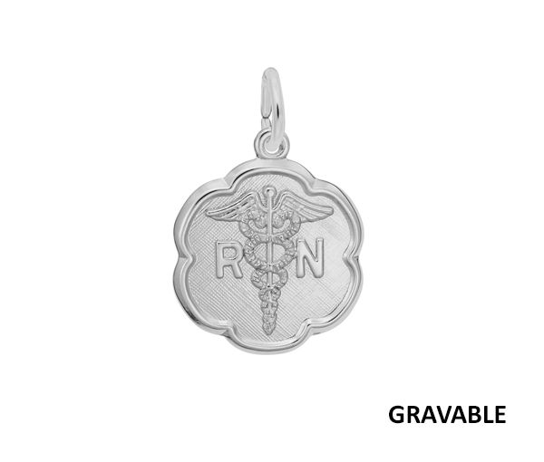 PENDENTIF MÉDICAL EN ARGENT - NU 0181 ARG - NUCO/REMBRANDT 