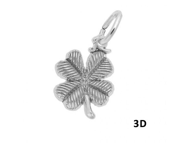 PENDENTIF ARGENT TRÈFLE - NU 0393SS - NUCO/REMBRANDT 