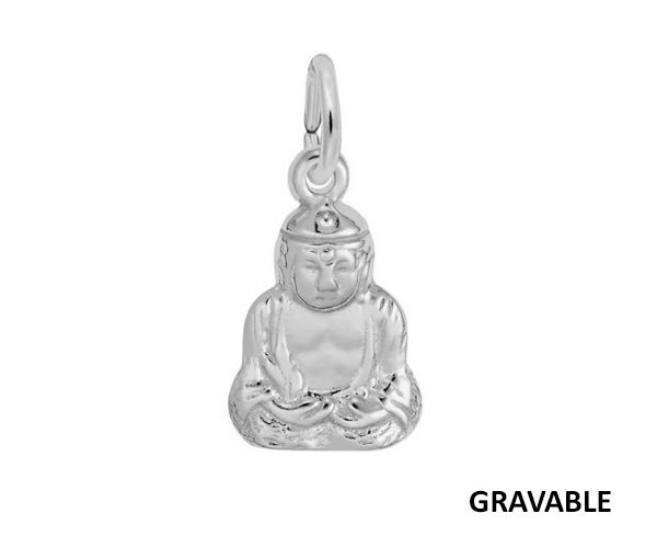 PENDENTIF 14K BLANC BOUDDHA - NU 0651 14W - NUCO/REMBRANDT 