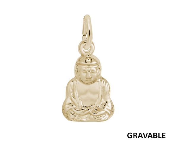PENDENTIF ARGENT/PVD OR BOUDDHA - NU 0651 PL - NUCO/REMBRANDT 