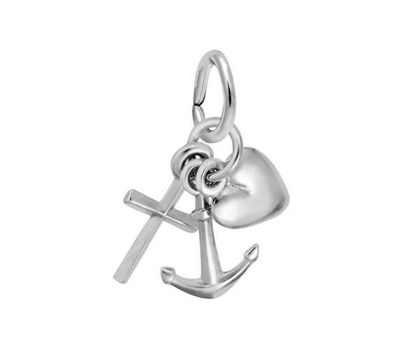 PENDENTIF ARGENT FOI,ESPOIR,CHARITÉ - NU 0908 ARG - NUCO/REMBRANDT 