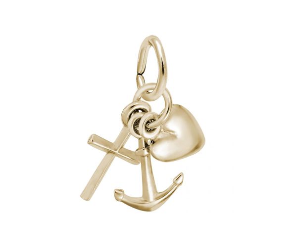 PENDENTIF ARG.PL.OR FOI,ESPOIR,CHARITÉ - NU 0908 PL - NUCO/REMBRANDT 