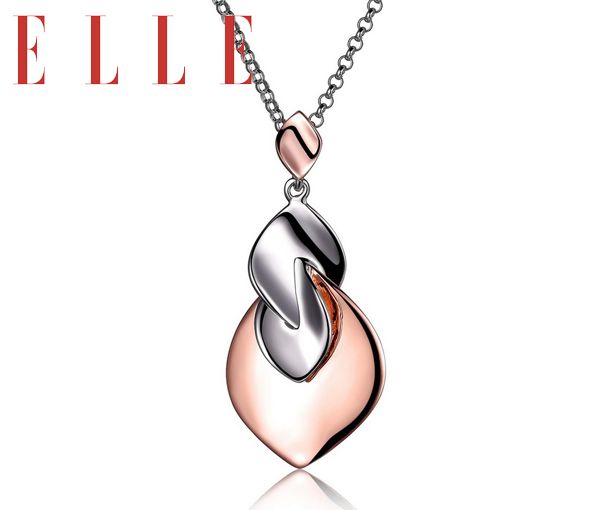 COLLIER ELLE ARG.2T ROSE PÉTALE 17-19'' - PJ R0LB73A048 - ELLE