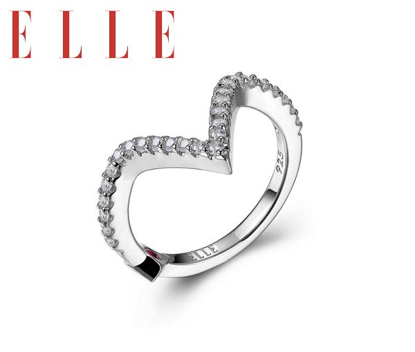 BAGUE ELLE ARGENT CZ RODEO DRIVE GR:4 - PJ R4LA4400A1 - ELLE