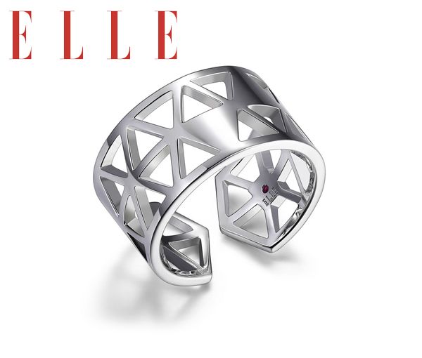 BAGUE ELLE ARGENT "CAIRO" GR:7 - PJ R4LA9HA0AC - ELLE