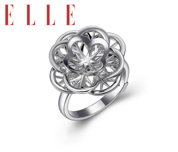 BAGUE ARGENT BLOOM FLEUR GR:7 - PJ R4LA9PA0AC - ELLE