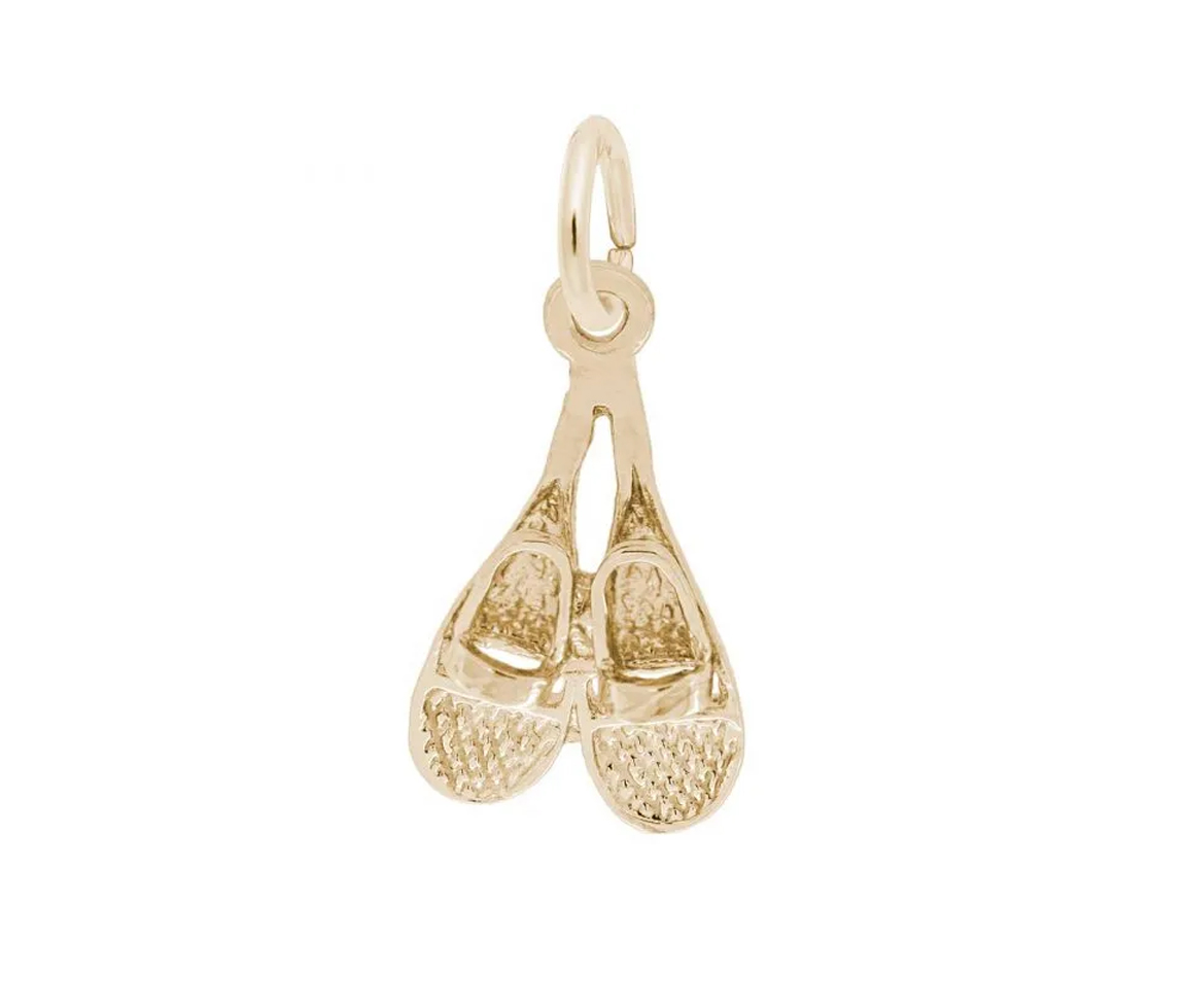 PENDENTIF PAIRE DE RAQUETTE EN ARGENT OU EN OR - NU 2318/10Y - NUCO/REMBRANDT 