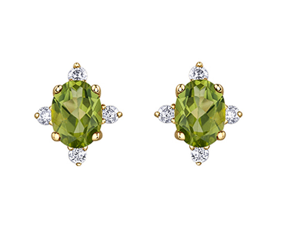 BOUCLES AVEC PIERRES DE NAISSANCES ET DIAMANTS - CR DX894YPER - BIJOUX CANADIEN