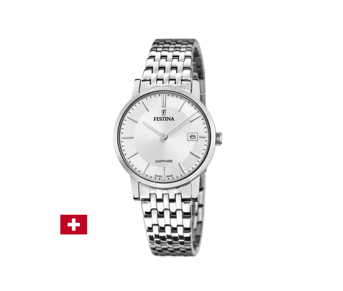MONTRE FESTINA POUR DAME EN ACIER AVEC MOUVEMEENT SUISSE - MI F20019/1 - FESTINA
