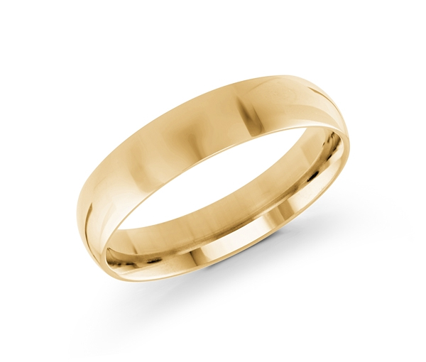 JONC DÔME UNI EN OR CONFORT FIT 5MM DE LARGEUR 1.8MM D'ÉPAISSEUR - ML J206/5Y10 - MALO 