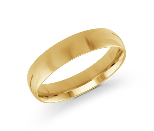 JONC UNI EN OR 10K 5MM DE LARGEUR - ML J101Y510 - MALO 