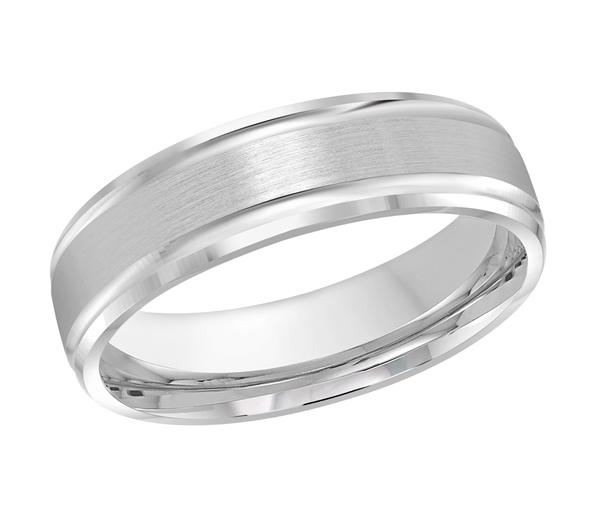 JONC EN OR AVEC MOTIF 2 LIGNES ET FINI DIVERS - ML FT411/6W1 - MALO 