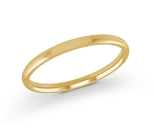 JONC DÔME UNI EN OR CONFORT FIT 2MM DE LARGEUR - ML J100/2Y10 - MALO 