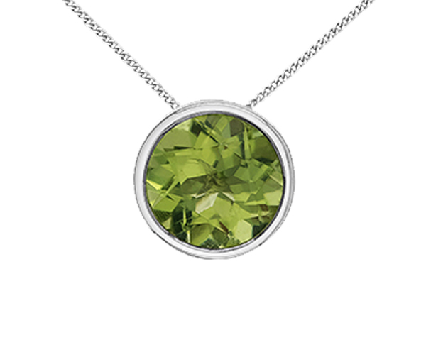 PENDENTIF EN OR JAUNE OU BLANC SERTIES DE PIERRES DE NAISSANCES DIVERSES - CR DX960WPER - BIJOUX CANADIEN