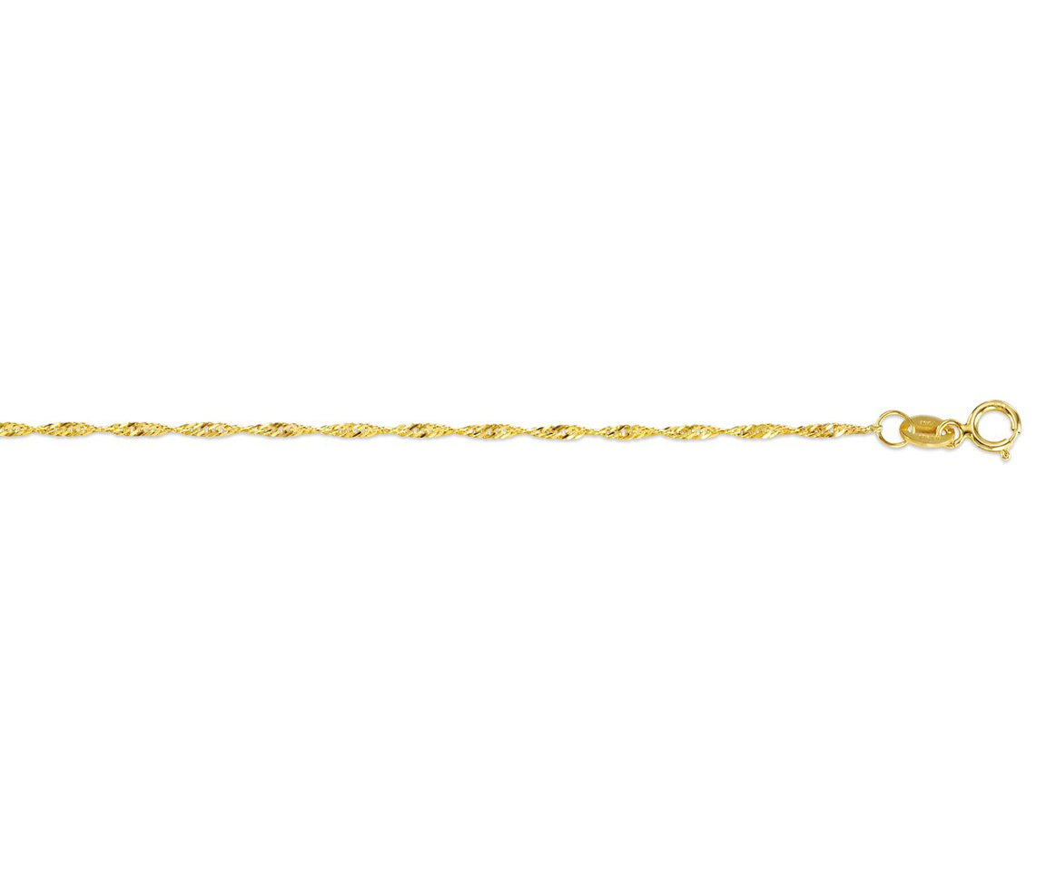CHAINE À MAILLE SINGAPOUR EN OR - MB SING035Y16 - BIJOUX D'IMPORTATION