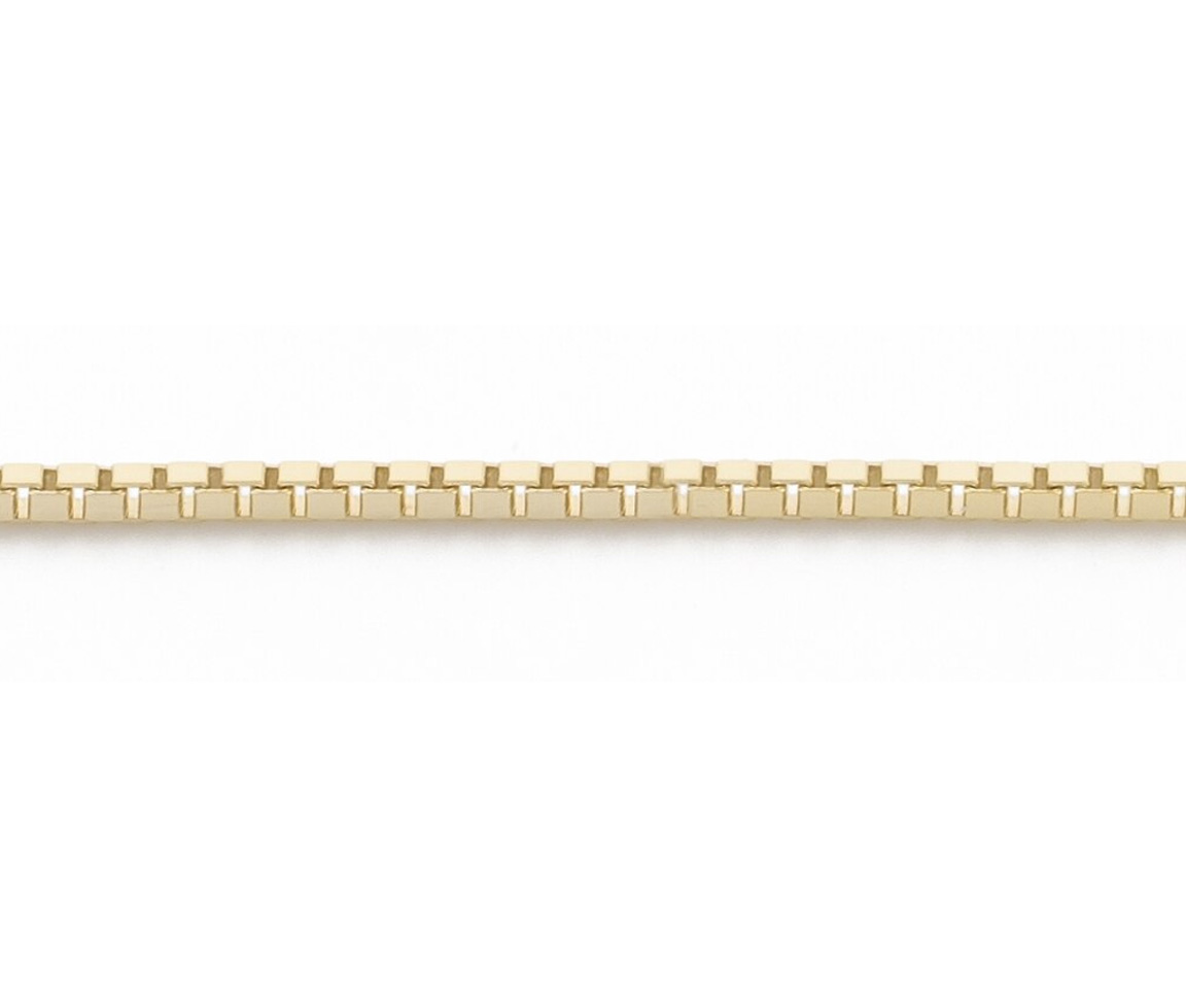 CHAINE EN OR 10K À MAILLE CARRÉ - SY ORO8Y - BIJOUX D'IMPORTATION