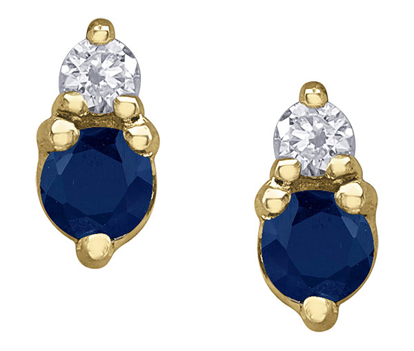 BOUCLES EN OR SERTIES DE DIAMANTS ET DE PIERRES DE NAISSANCES VARIÉES - CR DX951YSA - BIJOUX CANADIEN