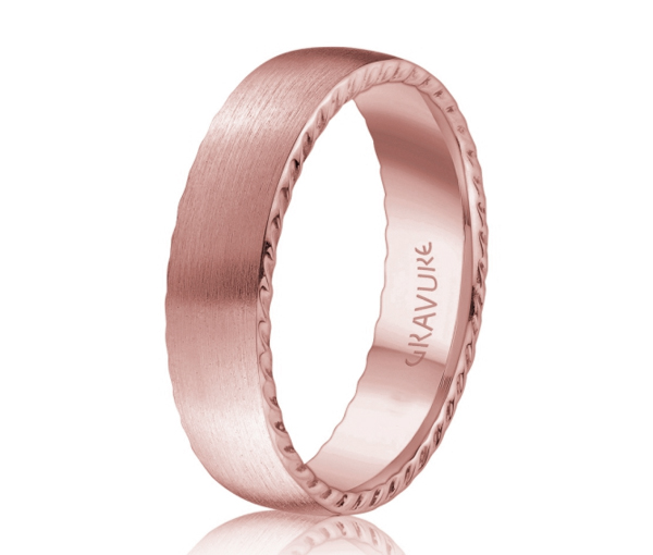 JONC EN OR OU EN PLATINE AVEC FINI SATINÉ ET TAILLÉ DIAMANT SUR LES CÔTÉS - ML GH1259P10 - MALO 