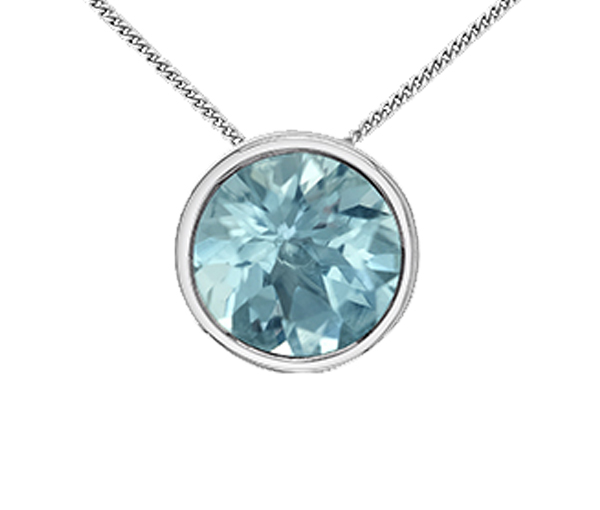 PENDENTIF EN OR JAUNE OU BLANC SERTIES DE PIERRES DE NAISSANCES DIVERSES - CR DX960WAQ - BIJOUX CANADIEN